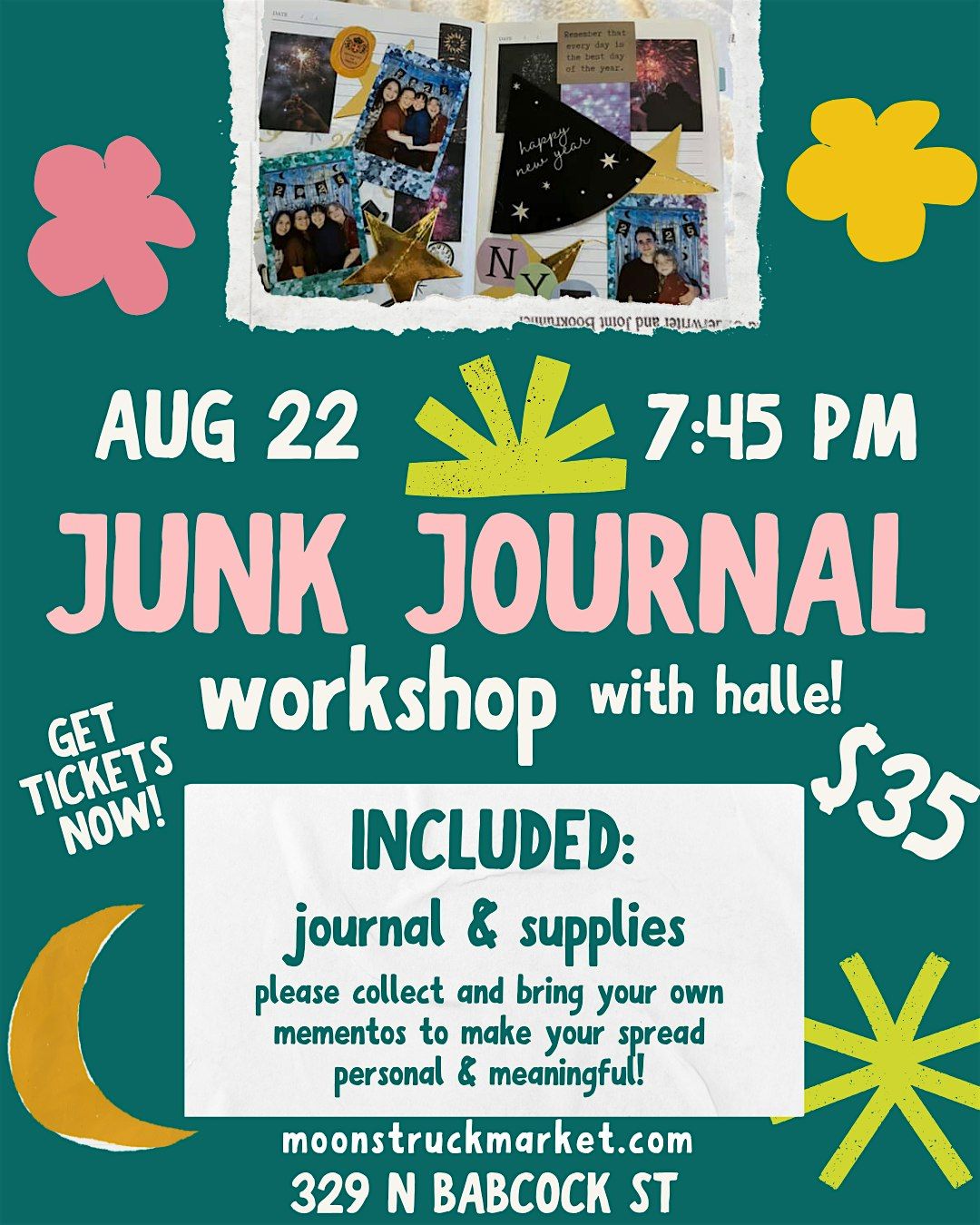 Junk Journal Workshop, 22 August | Event in Melbourne | AllEvents