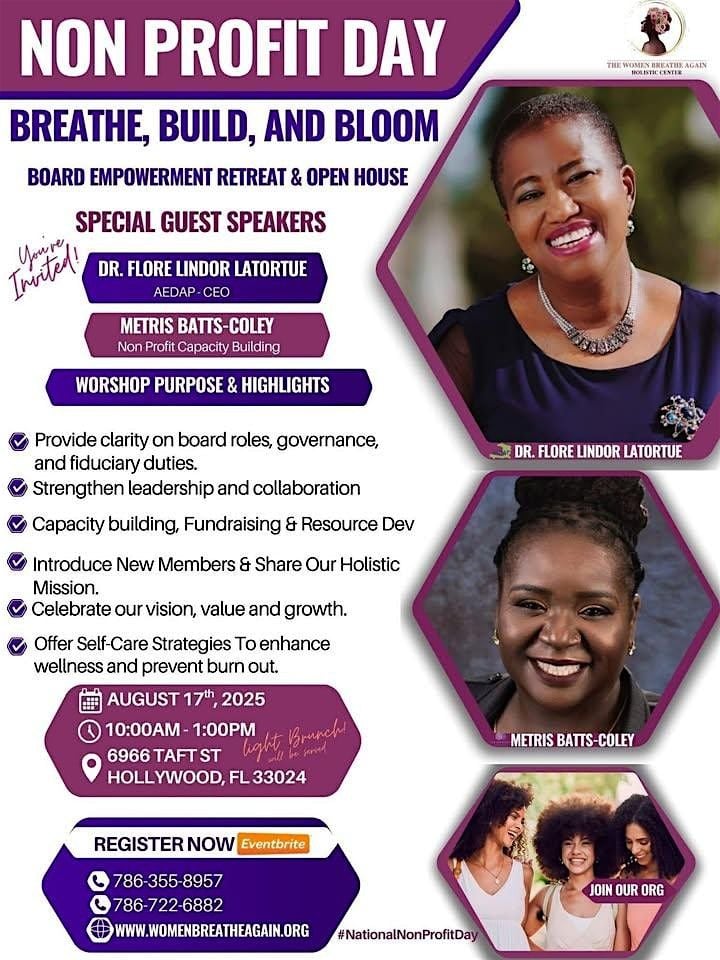 WBAHC/Non-Profit Board Empowerment Retreat & Open House, 17 August | Event in Hollywood | AllEvents