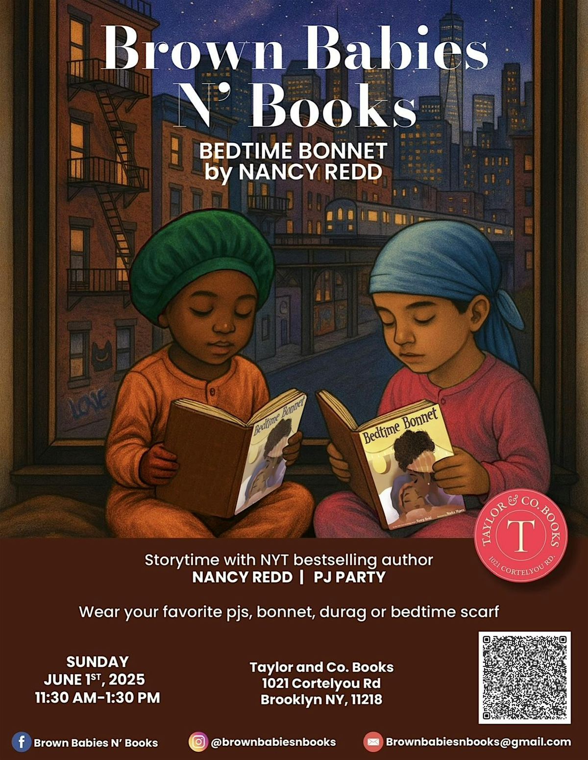 Brown Babies n’ Books — Bedtime Bonnet, 1 June | Event in Brooklyn | AllEvents