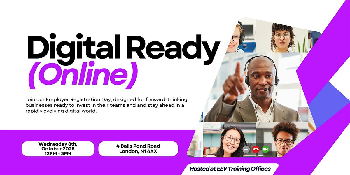 Digital Ready:  Employer Registration Day | Event in London | AllEvents