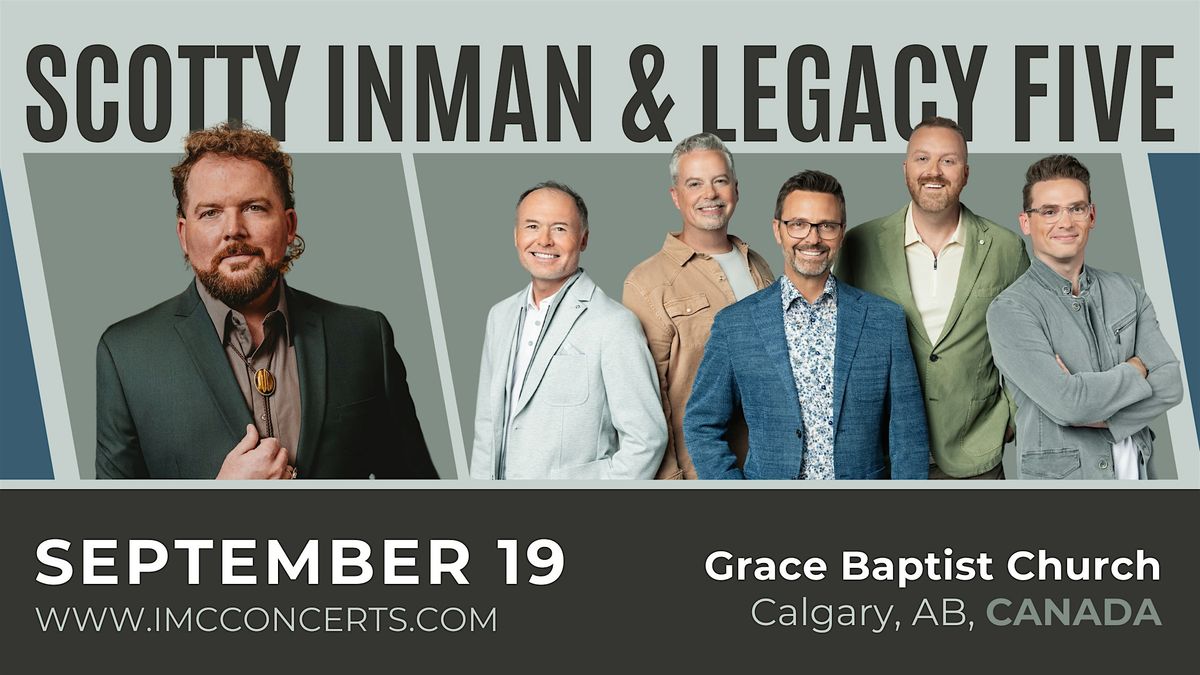 Legacy Five with Scotty Inman, 19 September | Event in Calgary | AllEvents