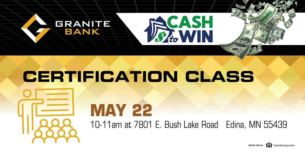 Cash to Win Realtor Certification Class, 22 May | Event in Edina | AllEvents