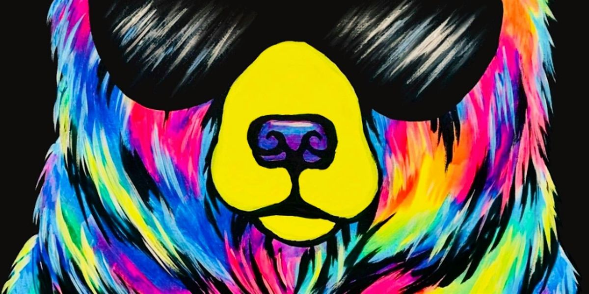 Black Light Bear - Paint and Sip by Classpop!™, 26 July | Event in Danville | AllEvents