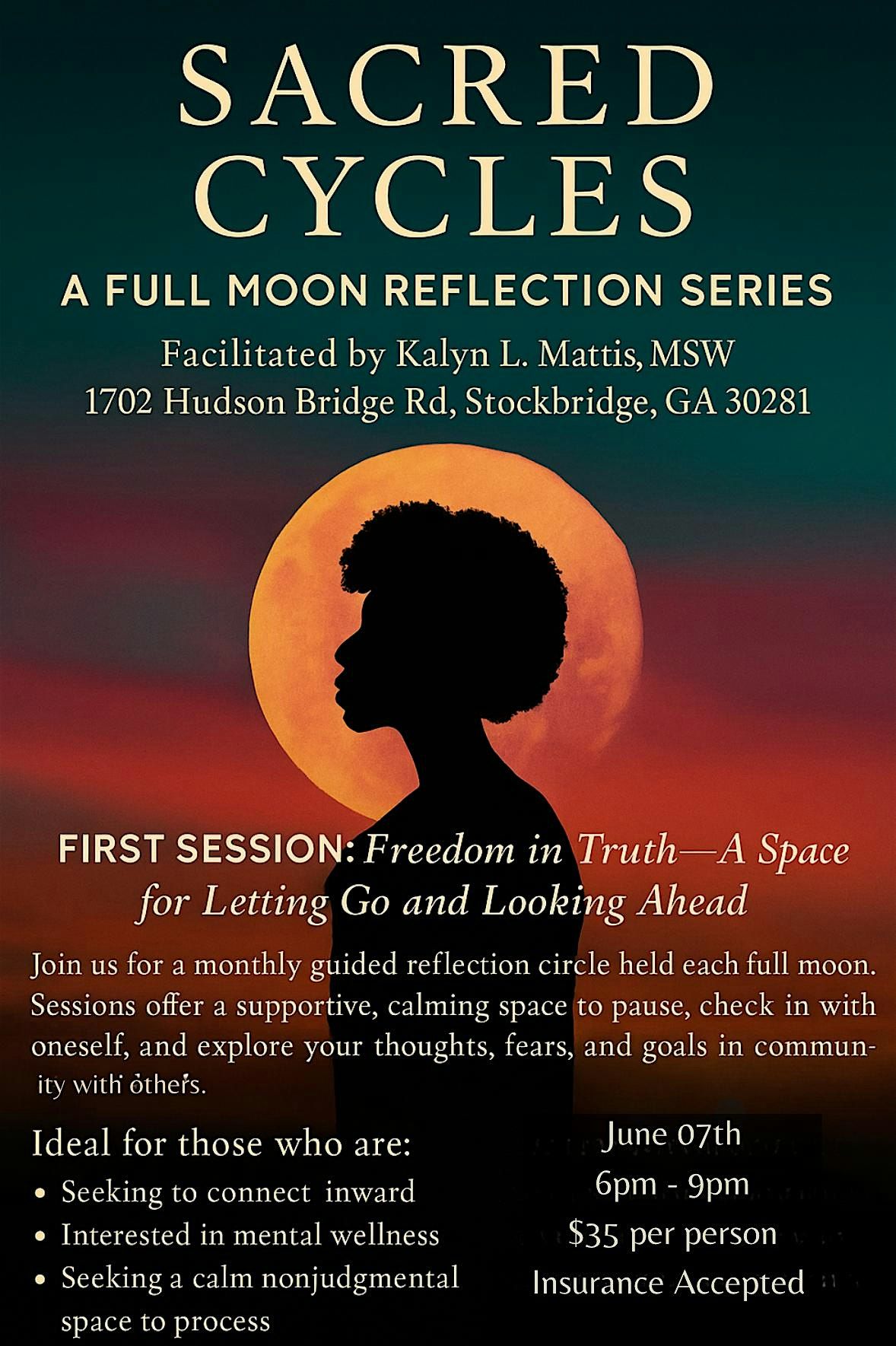 Looking Within- Reflection, Closure & Inner Strength, 6 December | Event in Stockbridge | AllEvents
