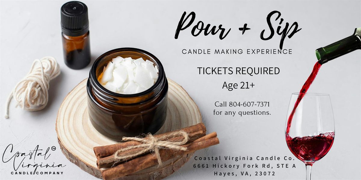 Pour + Sip Candle Making Experience, 2 January | Event in Hayes | AllEvents
