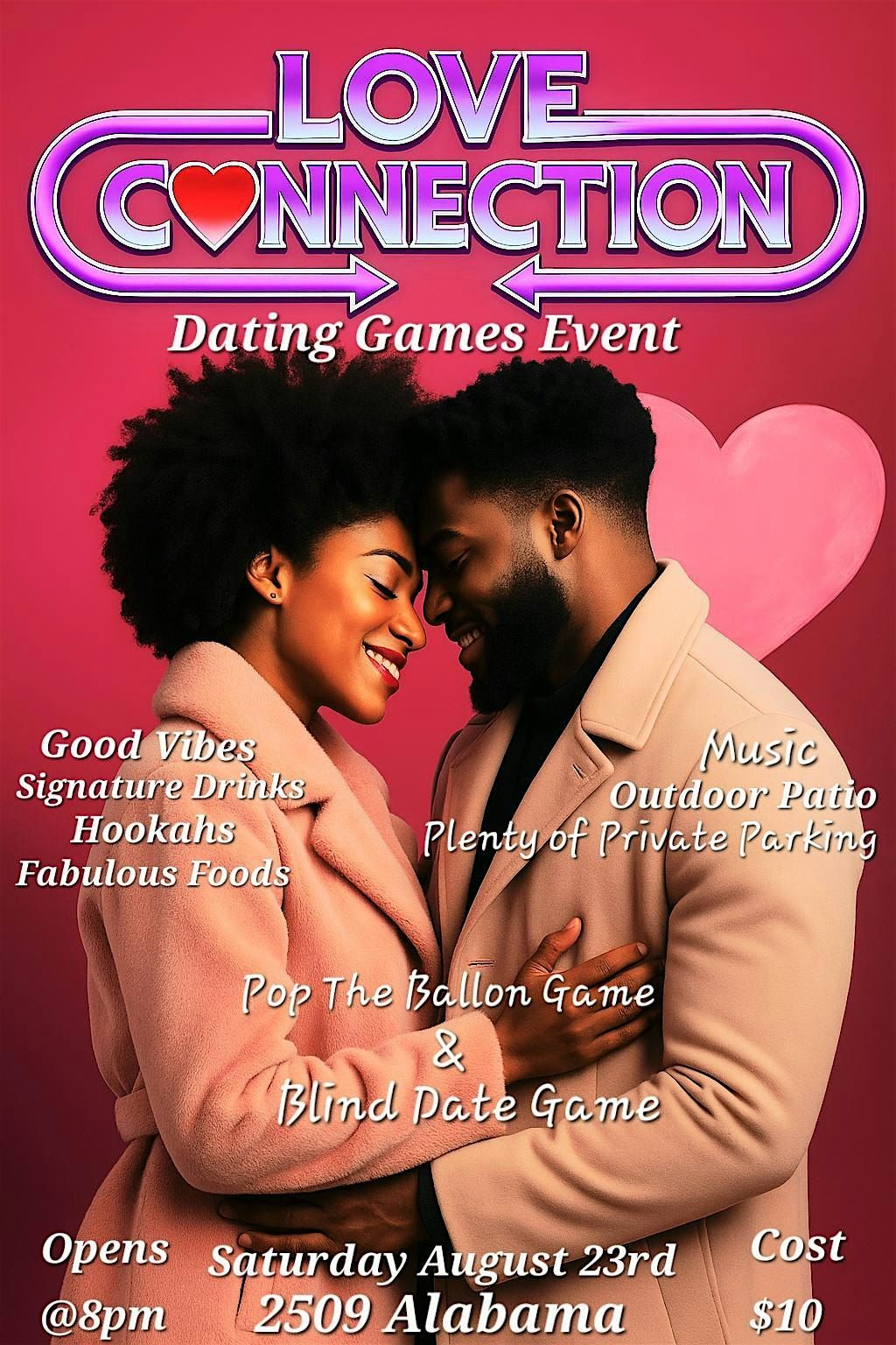 LOVE CONNECTION — DATING GAMES NIGHT, 23 August | Event in Houston | AllEvents