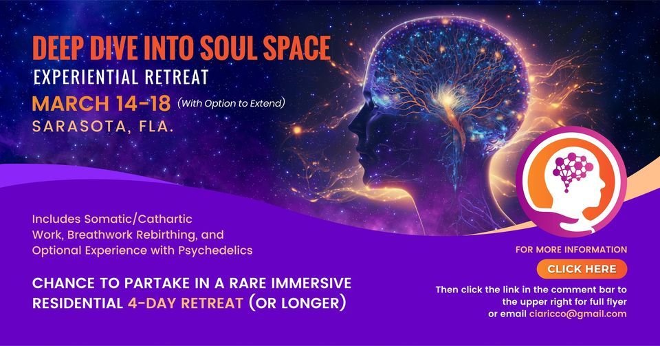 DEEP DIVE INTO SOUL SPACE, Sarasota, Florida, March 14 to March 18 ...