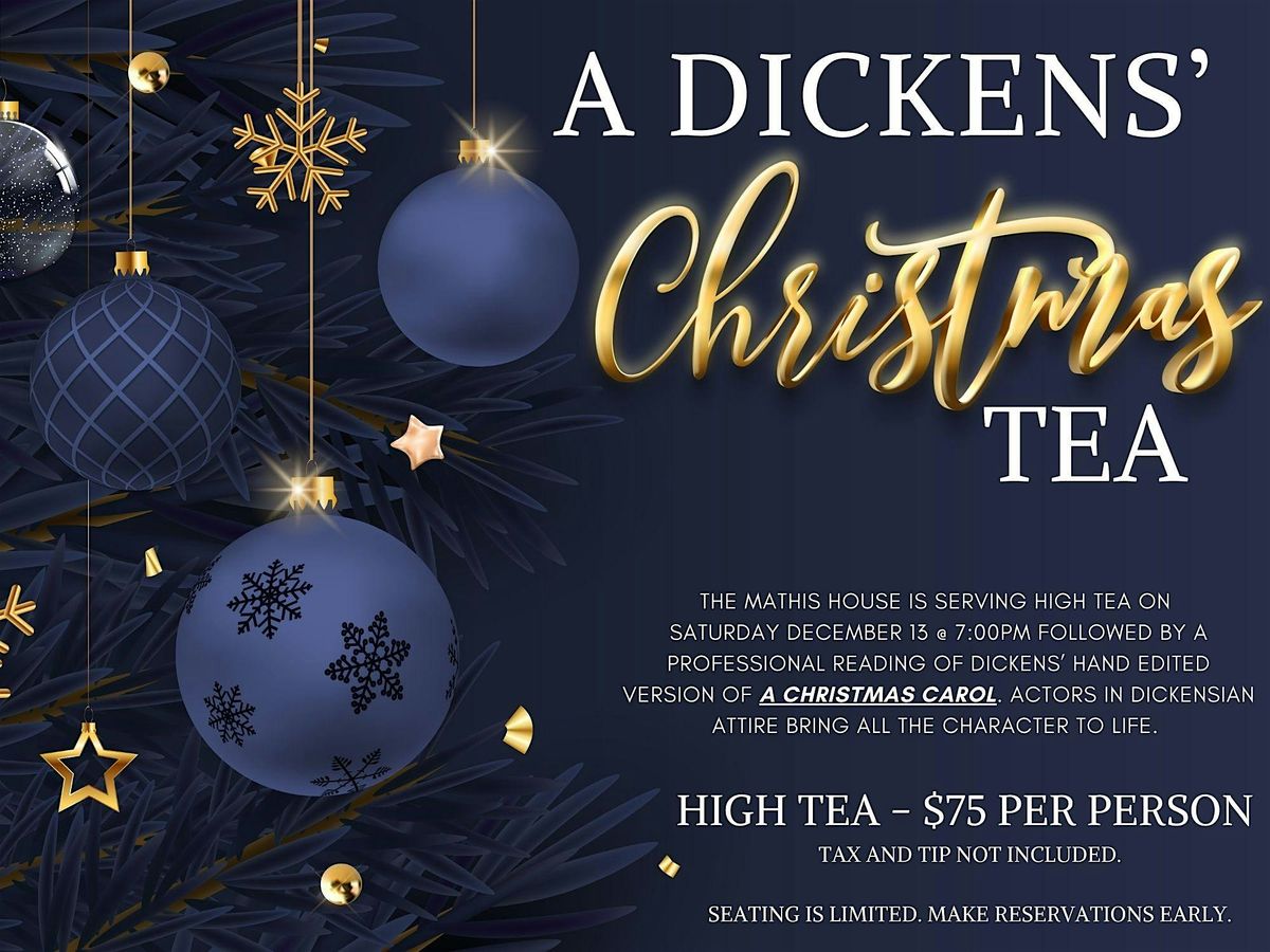 A Dickens Christmas Tea, 13 December | Event in Toms River | AllEvents