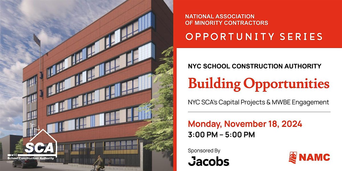 NAMC Building Opportunities: NYC SCA’s Capital Projects & MWBE ...