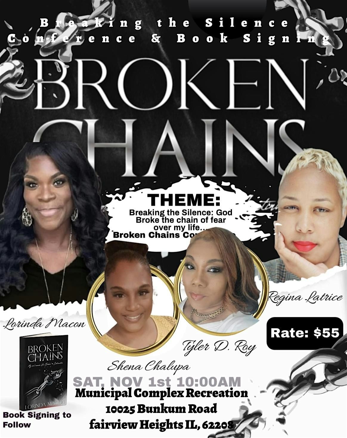 Broken Chains Conference & Book Signing, 1 November | Event in Fairview Heights | AllEvents