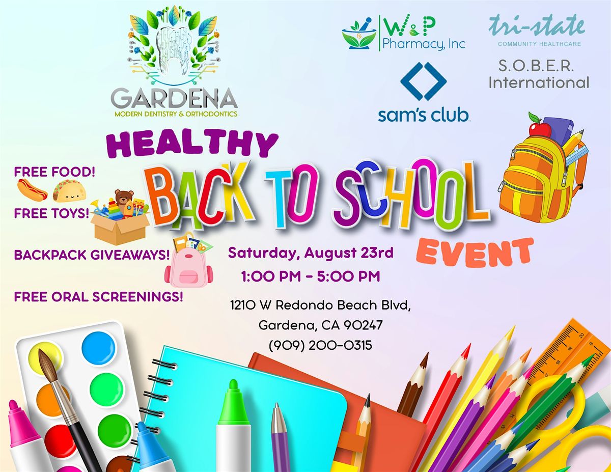 ****VENDORS NEEDED FOR BACK TO SCHOOL EVENT ****, 23 August | Event in Gardena | AllEvents