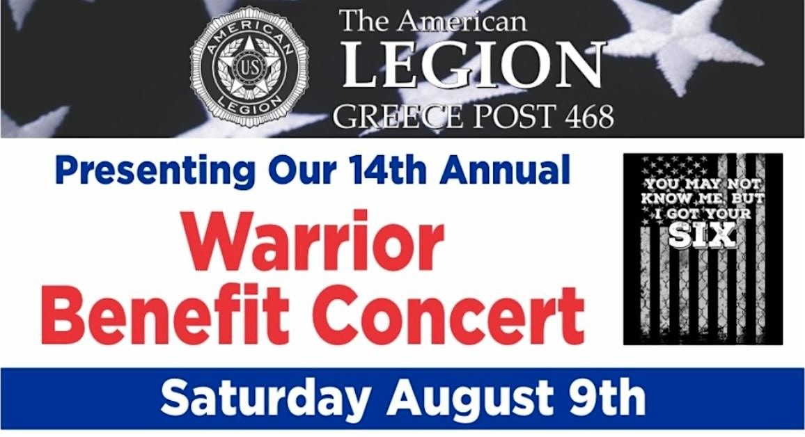 14th Annual Warrior Benefit Concert continuing our support for the cause, 9 August | Event in Rochester | AllEvents