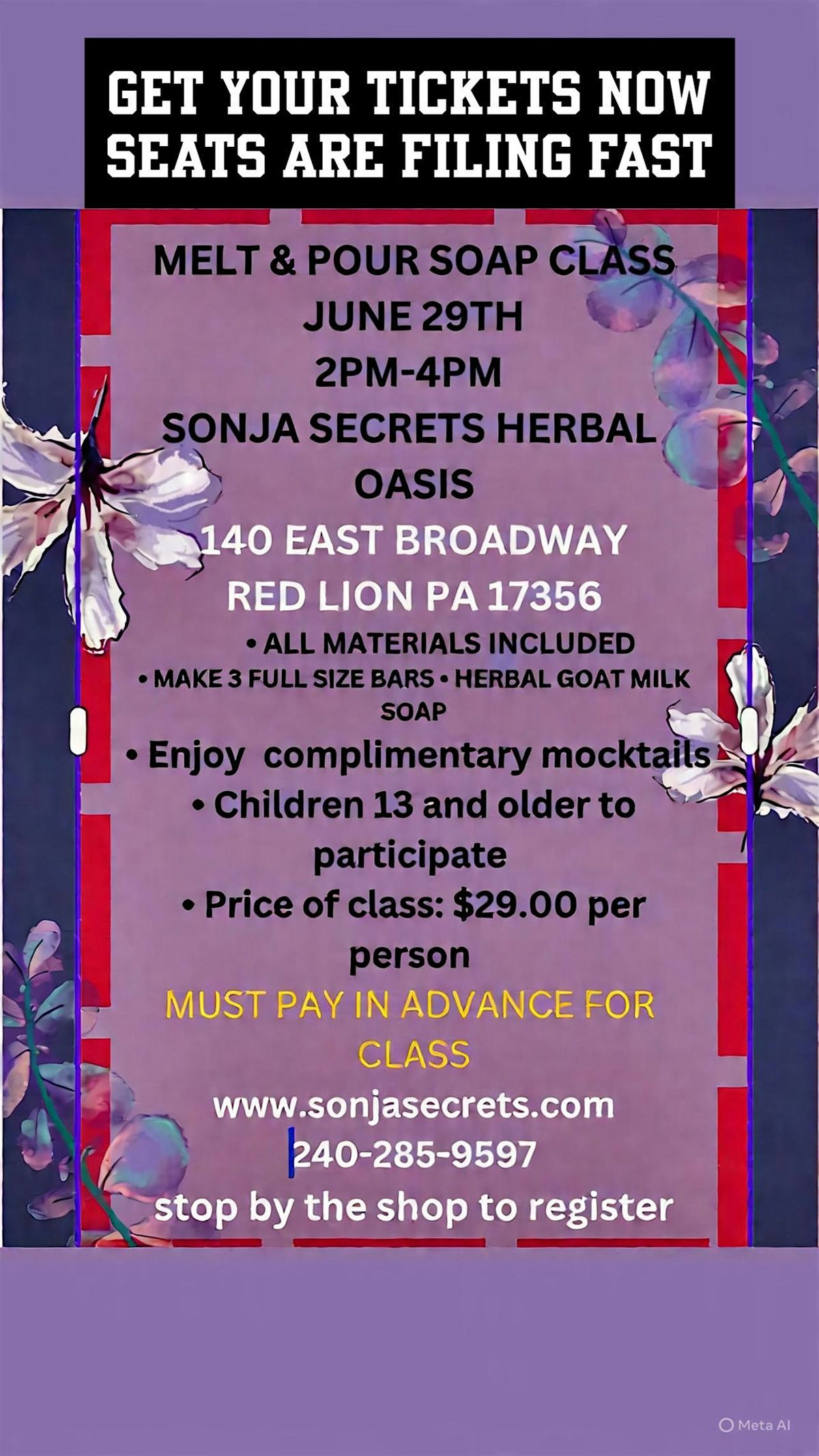 Melt and Pour Soap Making Workshop, 29 June | Event in Red Lion | AllEvents