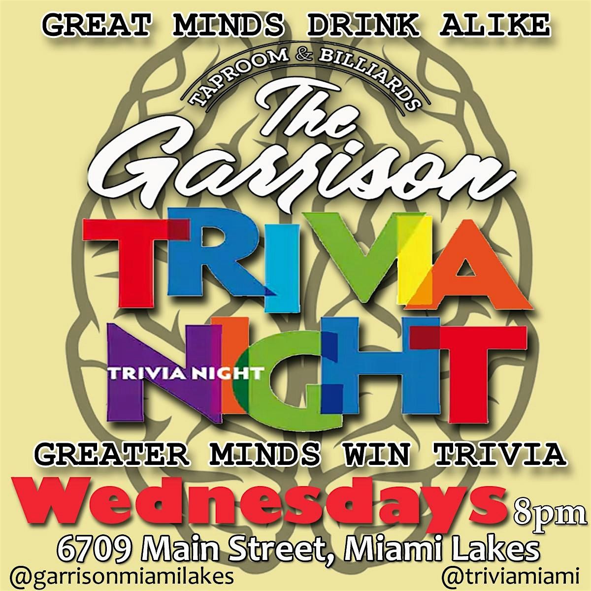 Trivia Wednesdays | Event in Miami Lakes | AllEvents