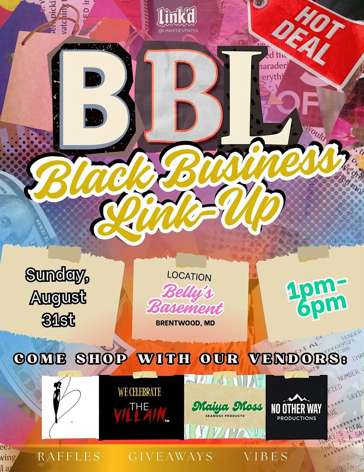 LINK'd: Black Business Link Up Pop Up Shop, 31 August | Event in Brentwood | AllEvents