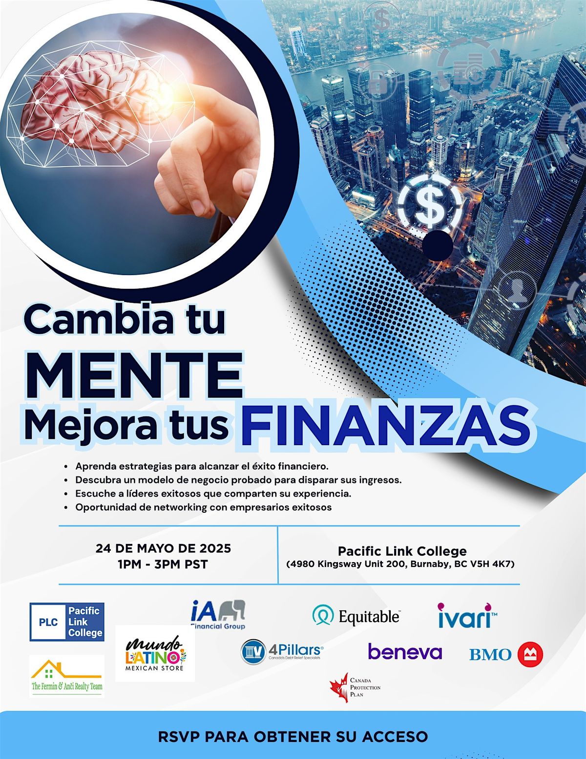 CAMBIA TU MENTE MEJORA TUS FINANZAS, 24 May | Event in Burnaby | AllEvents
