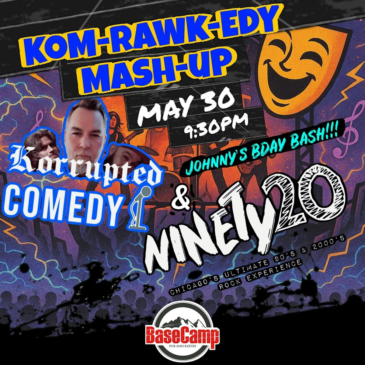 KOM-RAWK-EDY (Comedy n Rock!), 30 May | Event in Lisle | AllEvents