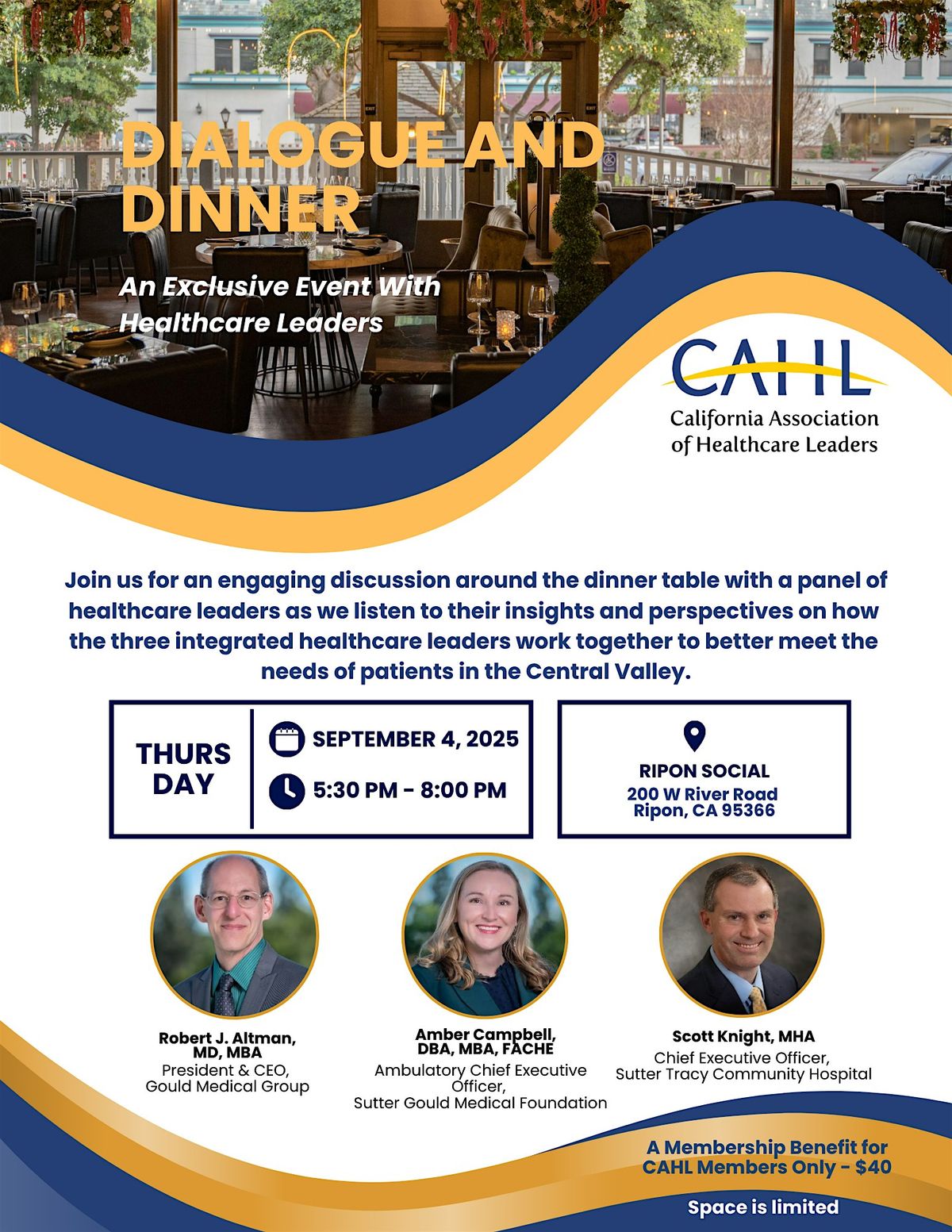 Dialogue and Dinner, 4 September | Event in Ripon | AllEvents