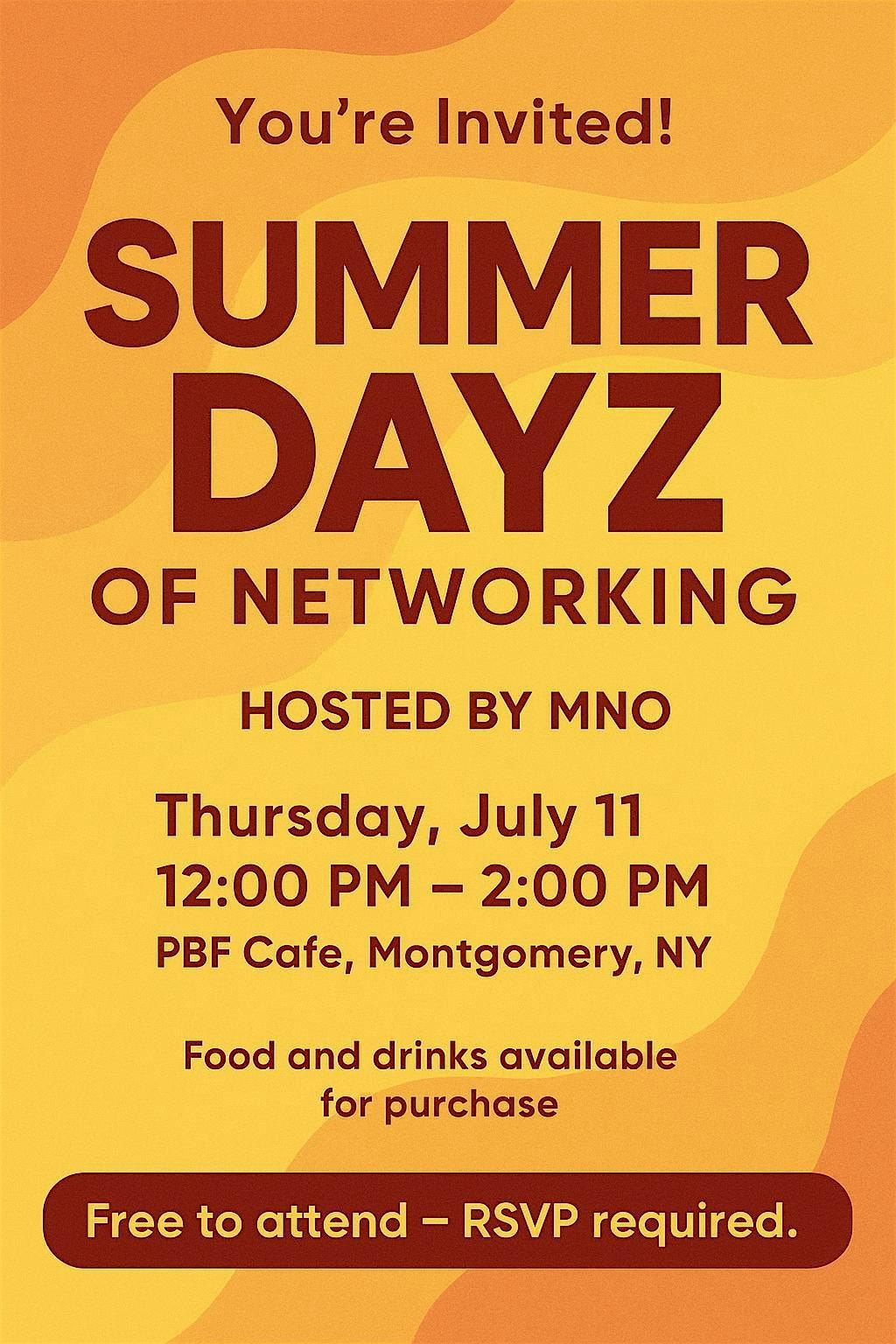 Summer Dayz Networking Event, 11 July | Event in Montgomery | AllEvents