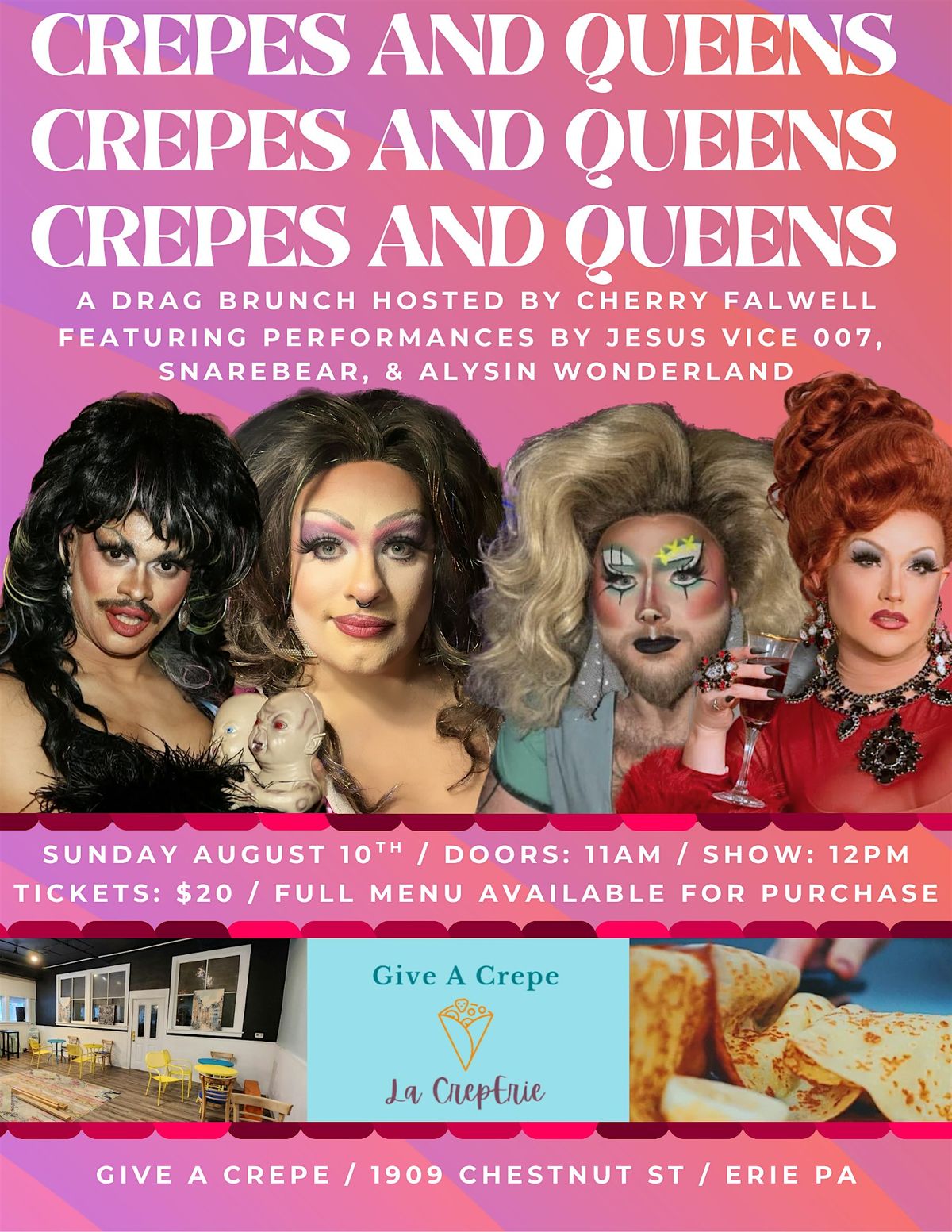 Crepes & Queens Drag Brunch | Event in Erie | AllEvents