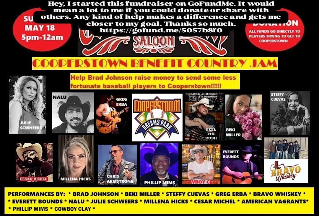 Cooperstown Benefit Country Concert, 18 May | Event in Long Beach | AllEvents