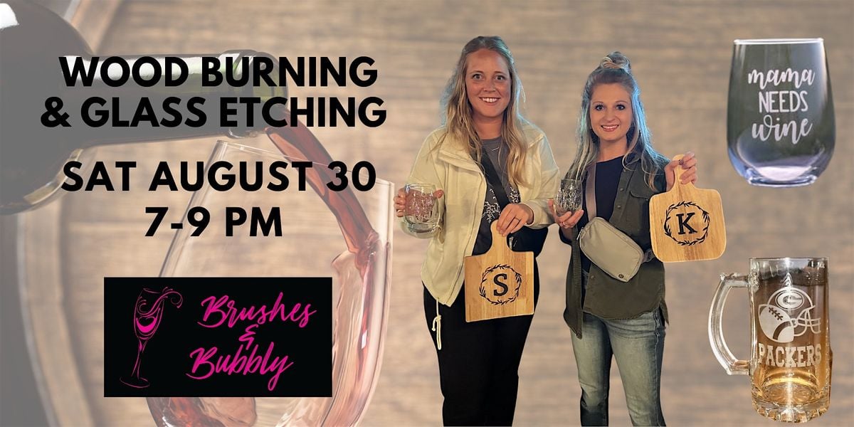 Wood Burning & Glass Etching Class, 30 August | Event in Wisconsin Dells | AllEvents