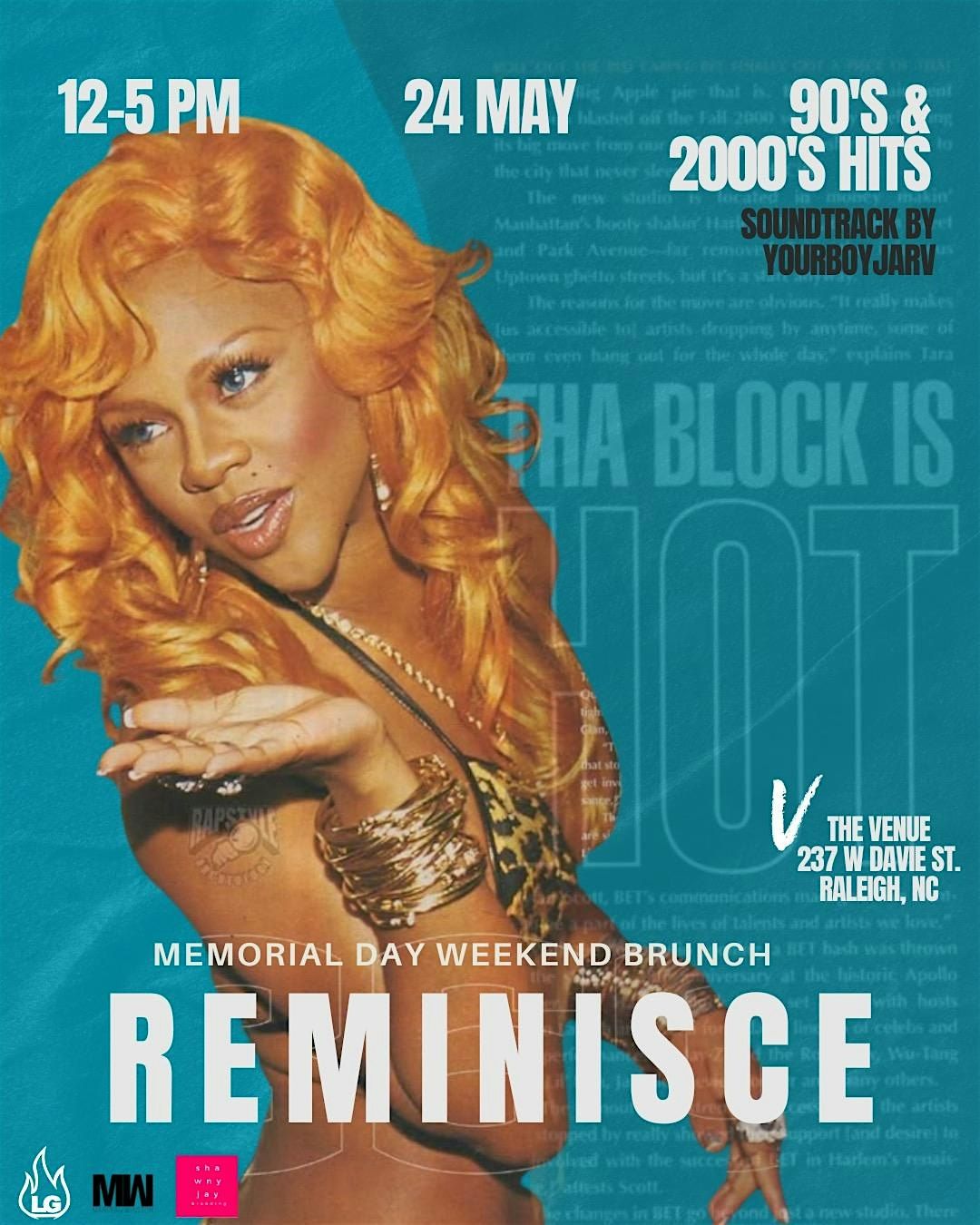 Reminisce The Memorial Day Weekend Brunch, 24 May | Event in Raleigh | AllEvents