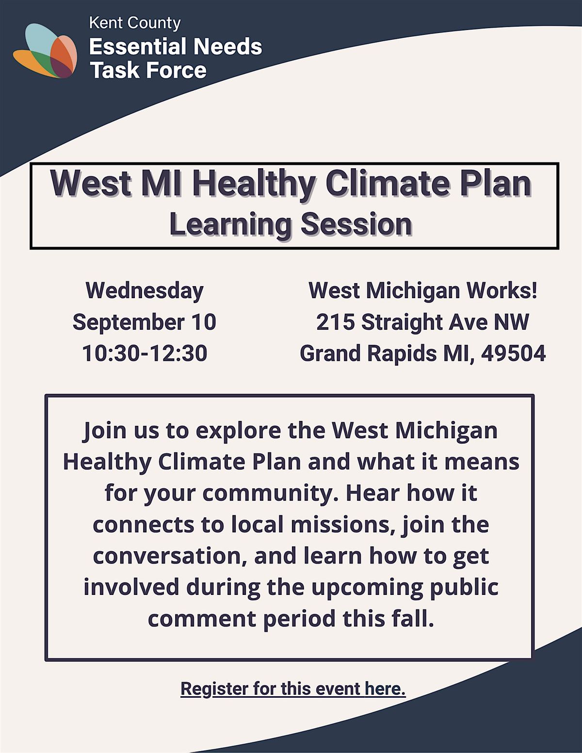 West MI Healthy Climate Plan Learning Session, 10 September | Event in Grand Rapids | AllEvents