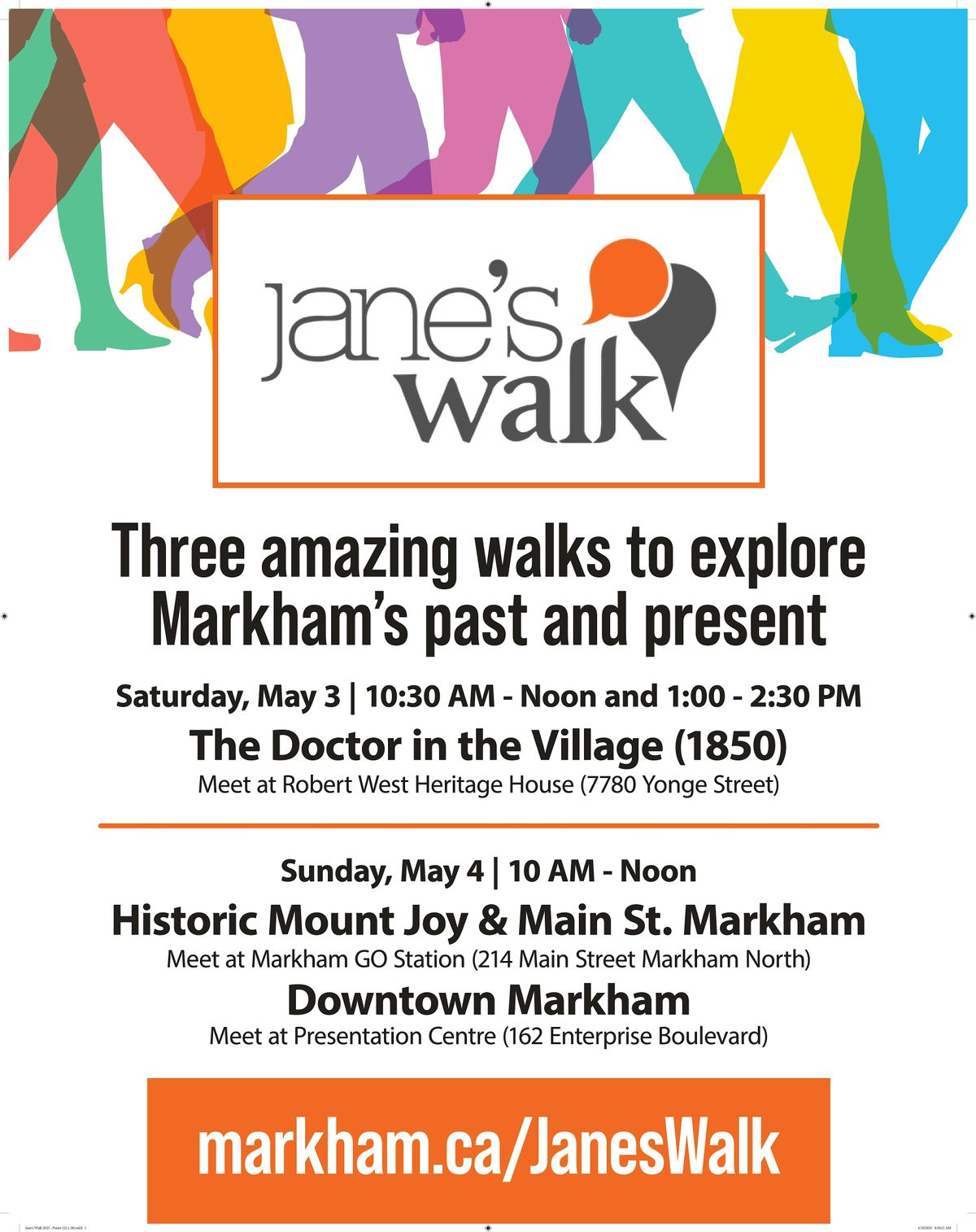 Jane's Walk Markham 2025 | Event in Markham | AllEvents