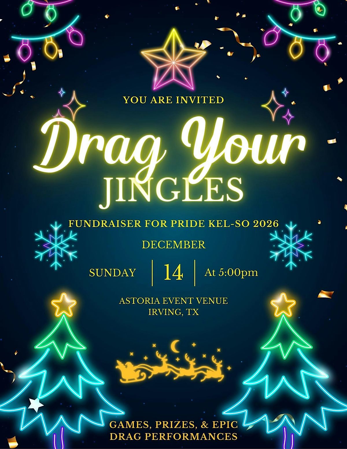 Drag Your Jingles: Benefitting Pride Kel-So, 14 December | Event in Irving | AllEvents