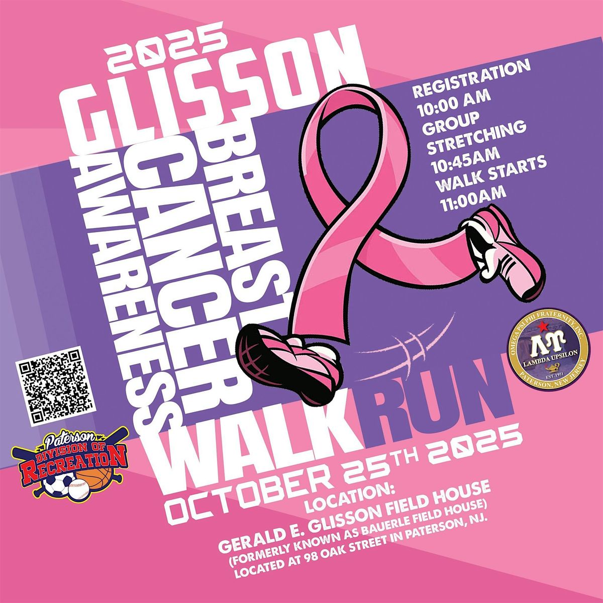 Glisson Cancer & Memorial Run/Walk, 25 October | Event in Paterson | AllEvents