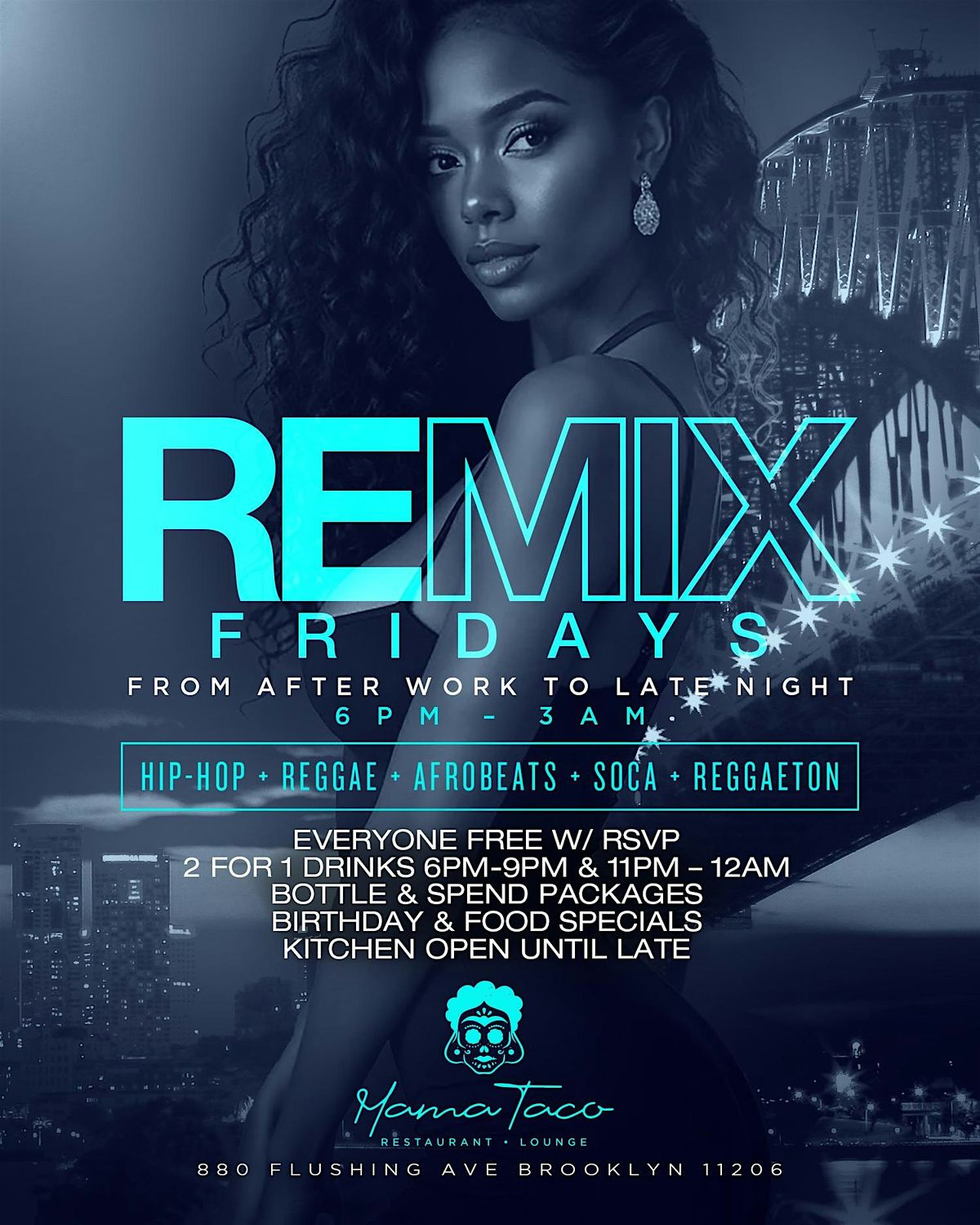 Fridays @ Mama Taco • 2 for 1 Drinks! Food Specials! DJs! FREE! 6pm – 3am | Event in Brooklyn | AllEvents