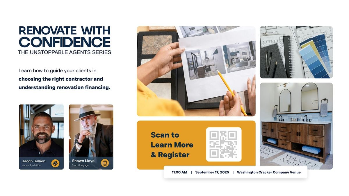Renovate with Confidence - Unstoppable Agent Series, 17 September | Event in Spokane | AllEvents