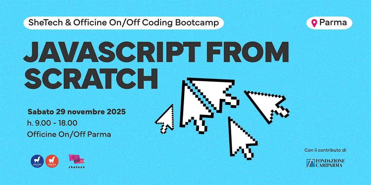 SheTech Coding Bootcamp: JavaScript from scratch, 29 November | Event in Parma | AllEvents