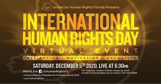 International Human Rights Day Event United For Human Rights Florida Clearwater 5 December To 6 December