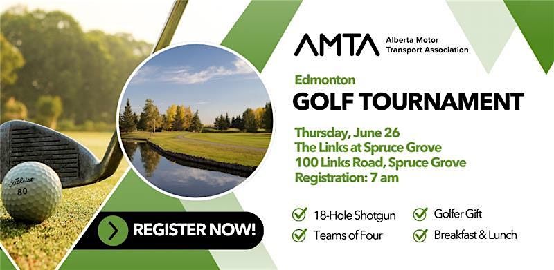 AMTA Edmonton Golf Tournament, 26 June | Event in Spruce Grove | AllEvents