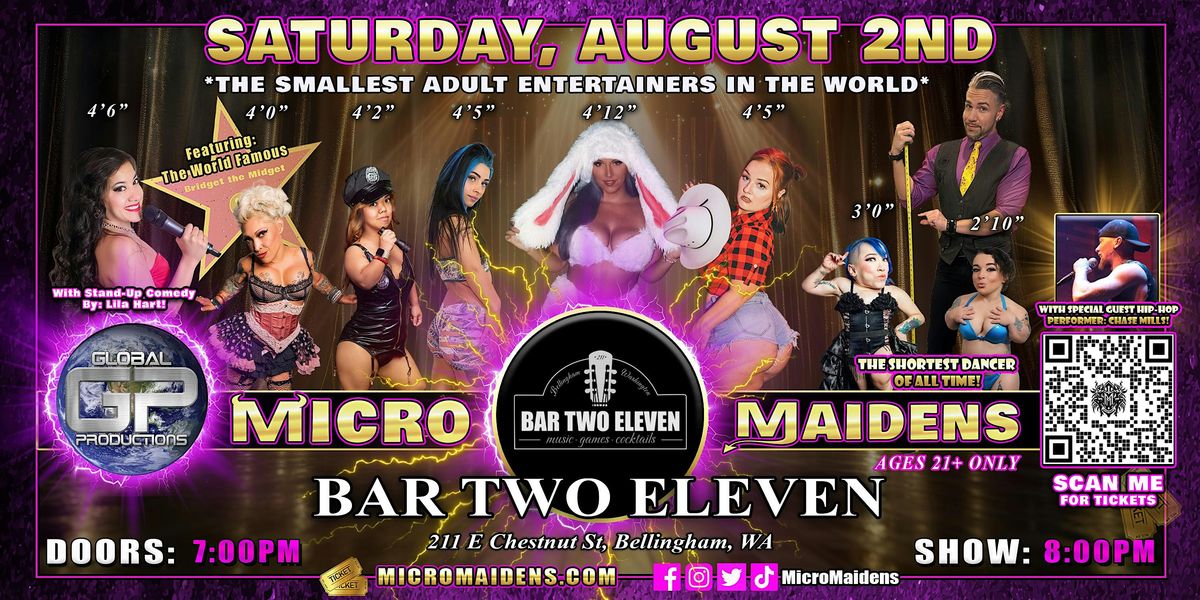Bellingham, WA - Micro Maidens Dwarf Dancers @ Bar Two Eleven, 2 August | Event in Bellingham | AllEvents