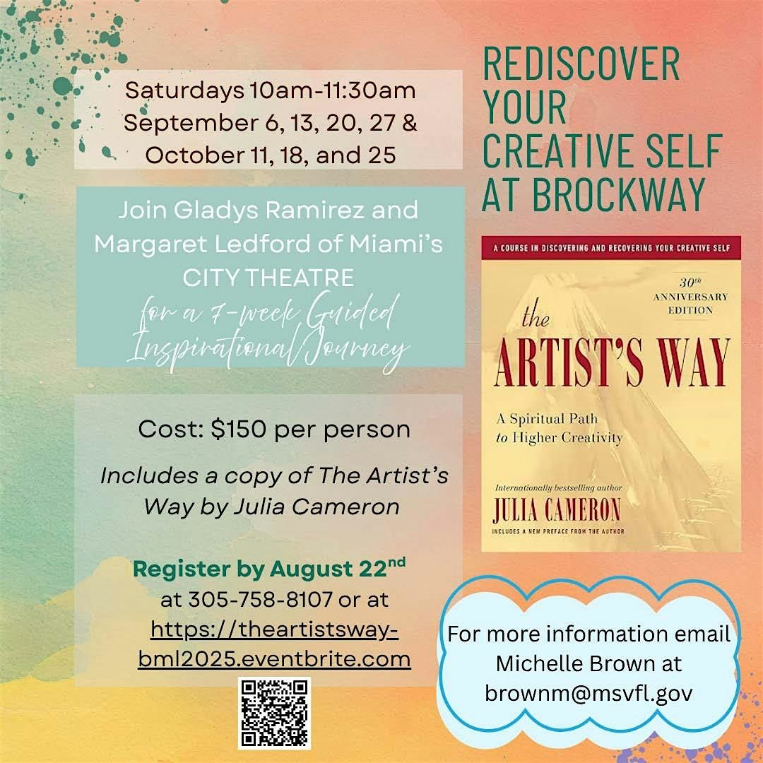The Artist's Way at Brockway Library, 6 September | Event in Miami Shores | AllEvents