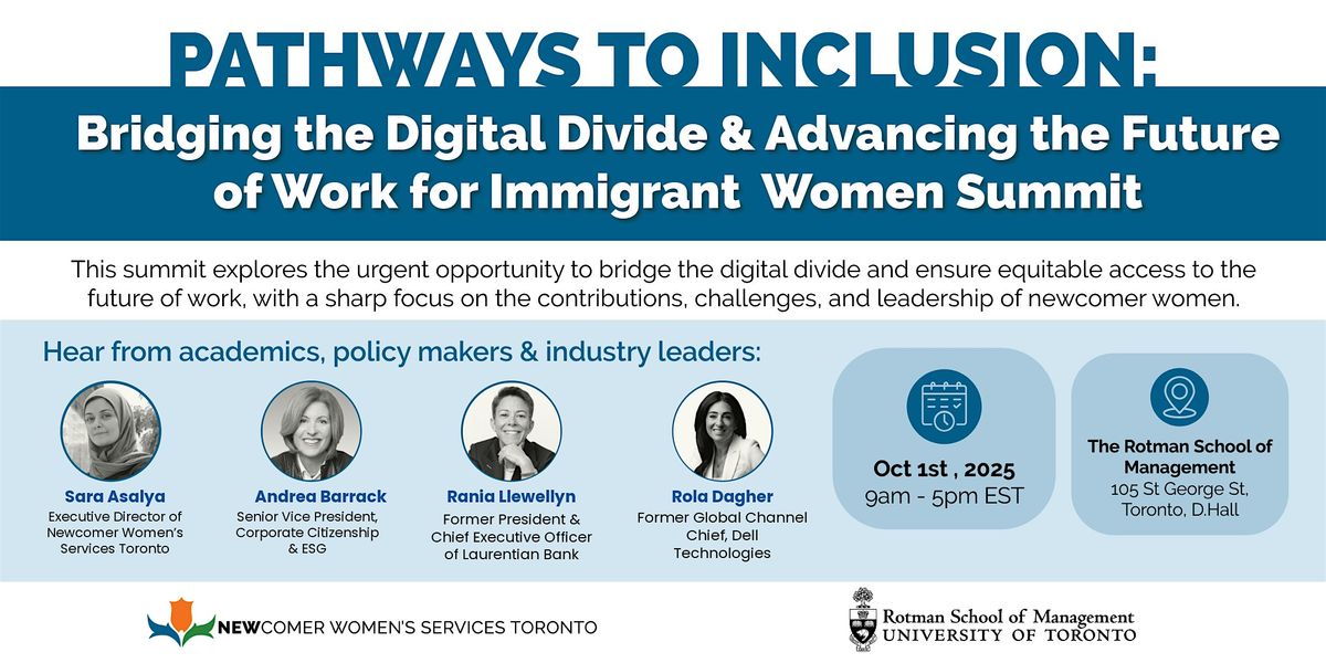 Pathways to Inclusion: Bridging the Digital Divide, 1 October | Event in Toronto | AllEvents