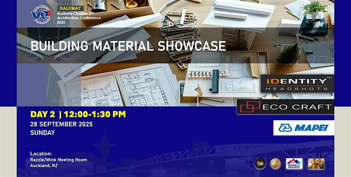BUILDING MATERIAL SHOWCASE, 28 September | Event in Auckland | AllEvents