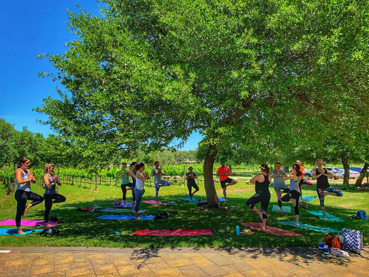 Vino Vinyasa at Fall Creek Vineyards, 22 June | Event in Driftwood | AllEvents