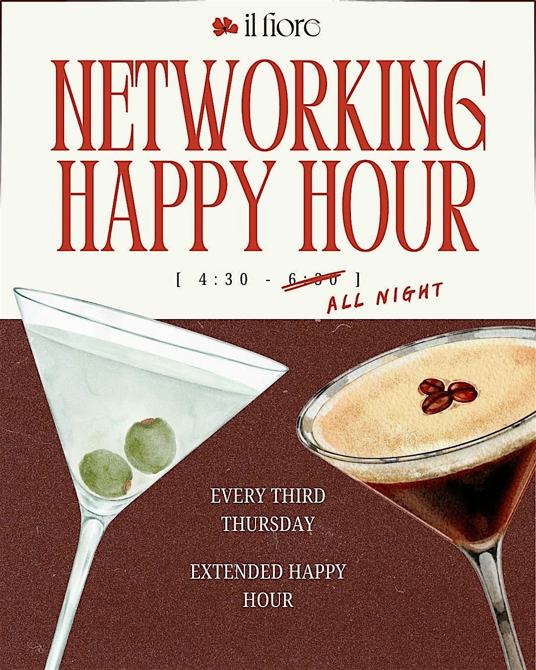 Networking Happy Hour at il Fiore Bryn Mawr, 23 October | Event in Bryn Mawr | AllEvents