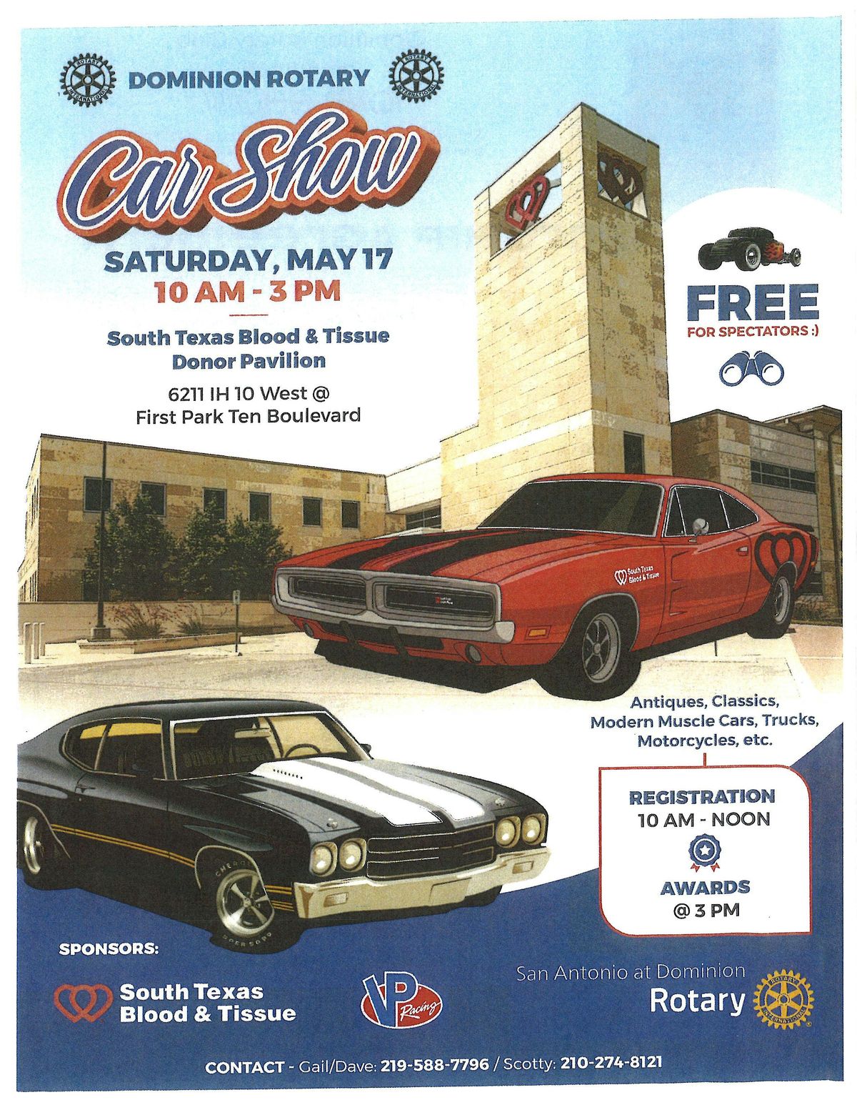 2025 Dominion Rotary Car Show, 17 May | Event in San Antonio | AllEvents