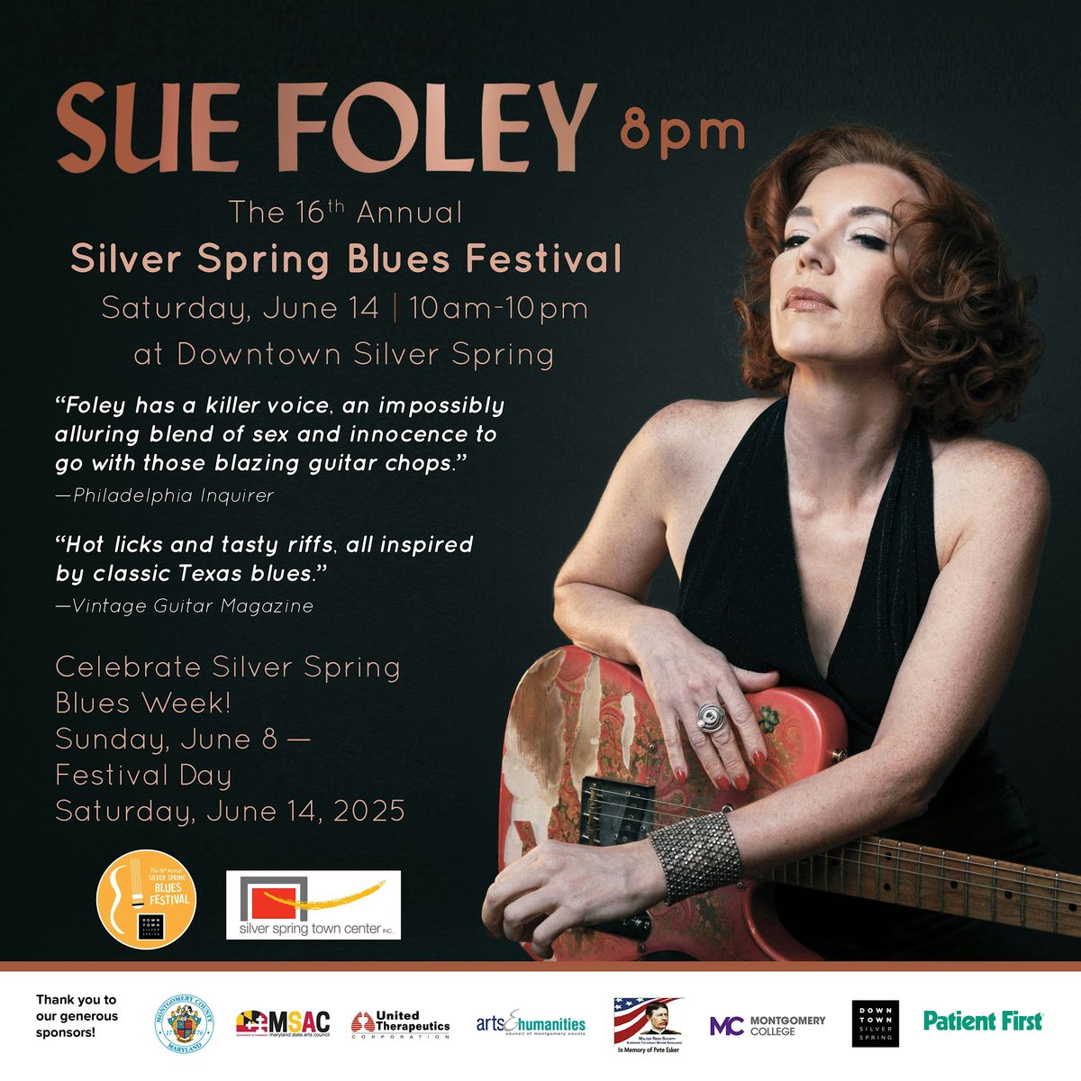 Sue Foley at the Silver Spring Blues Festival, 14 June | Event in Silver Spring | AllEvents