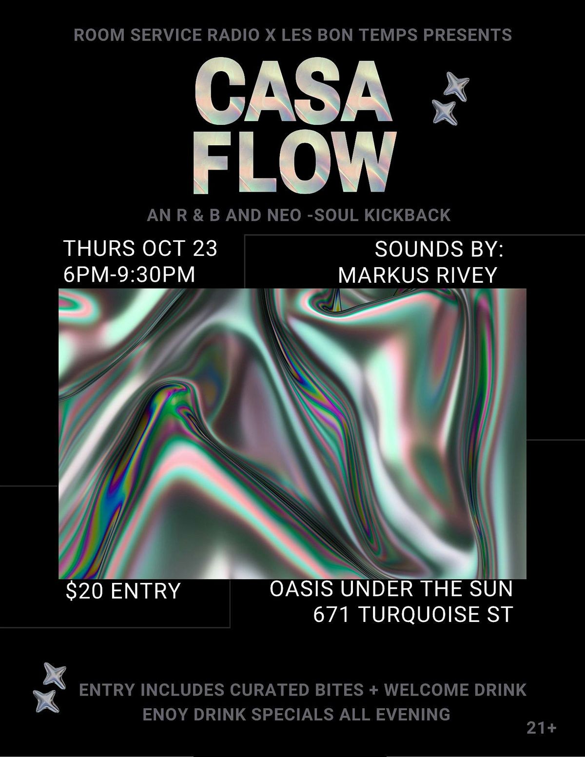 Casa Flow - An R & B and Neo - Soul Kickback, 23 October | Event in San Diego | AllEvents
