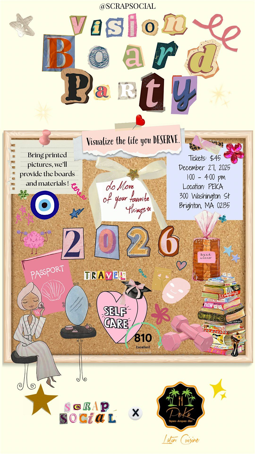 ScrapSocial x PEKA Restaurant, 27 December | Event in Boston | AllEvents