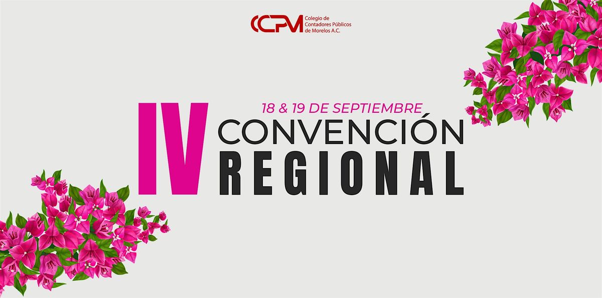 IV Convención Regional de Contadores Públicos - Región Centro del IMCP, 18 September | Event in Cuernavaca