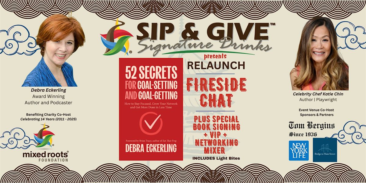 SIP & GIVE: Ft. Debra Eckerling & Chef Katie Chin + 52 Secrets Book Signing | Event in Los Angeles