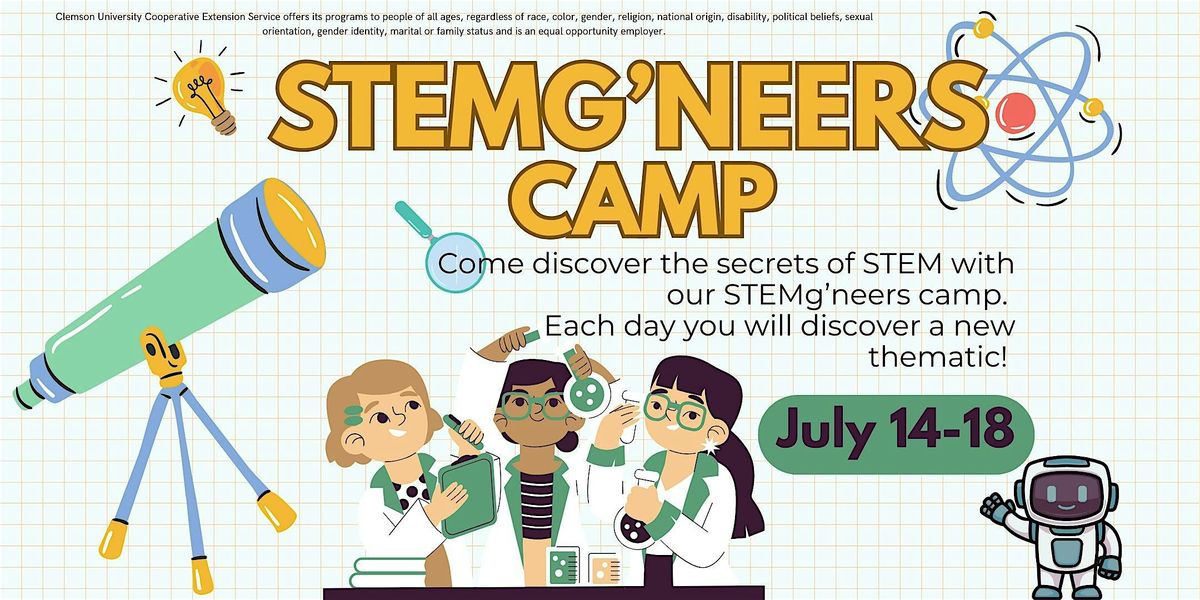 Greenville County STEMg'neers Camp, 14 July | Event in Simpsonville | AllEvents