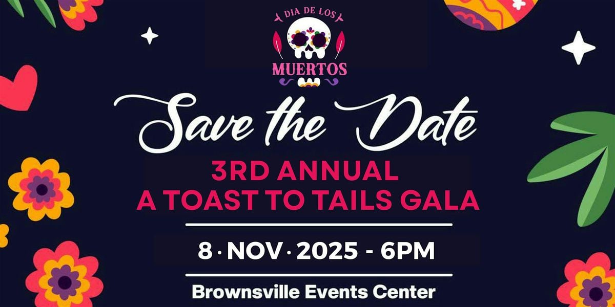 3rd Annual A Toast to Tails Gala 2025 benefitting BARCC, 8 November | Event in Brownsville | AllEvents